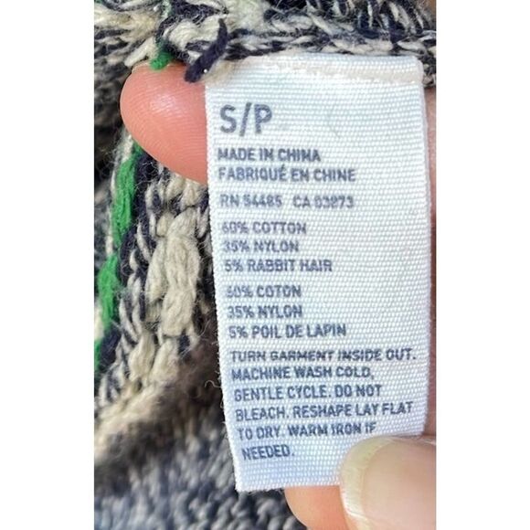 American Eagle sweater womens S/P turtleneck knit cotton rabbit hair blend - Picture 7 of 8